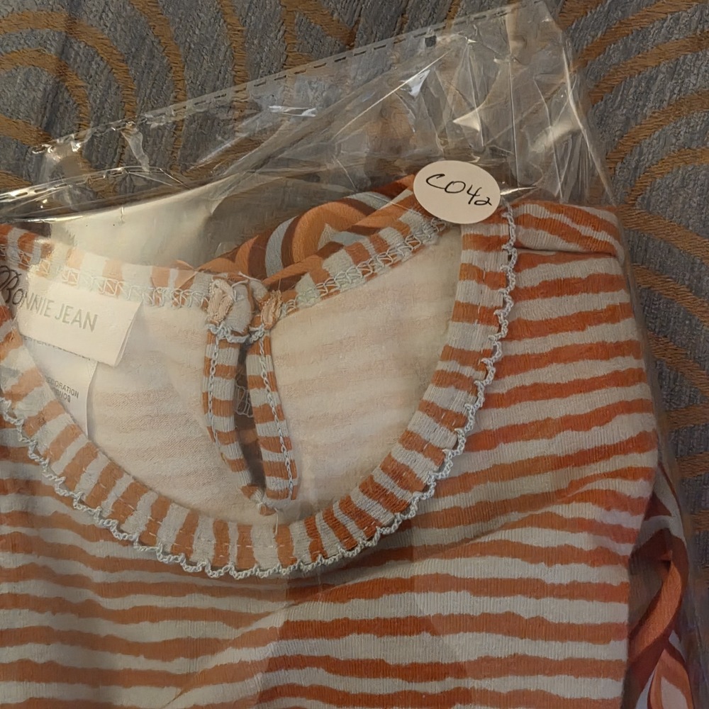 Bonnie Jean Toddler Girls Floral Red Peach Blue Dress‎ 3T - Picture 8 of 8